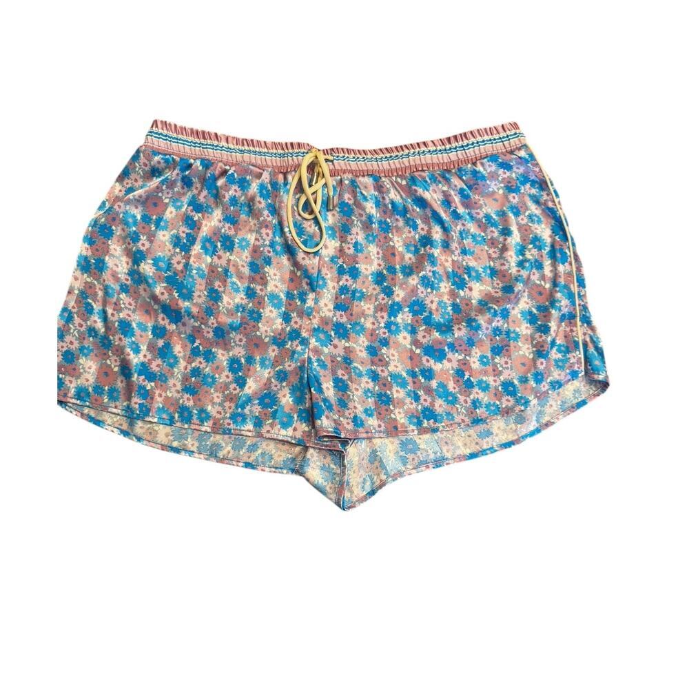 FREE PEOPLE INTIMATELY Pillow Talk Satin Pajama Shorts in Size XL